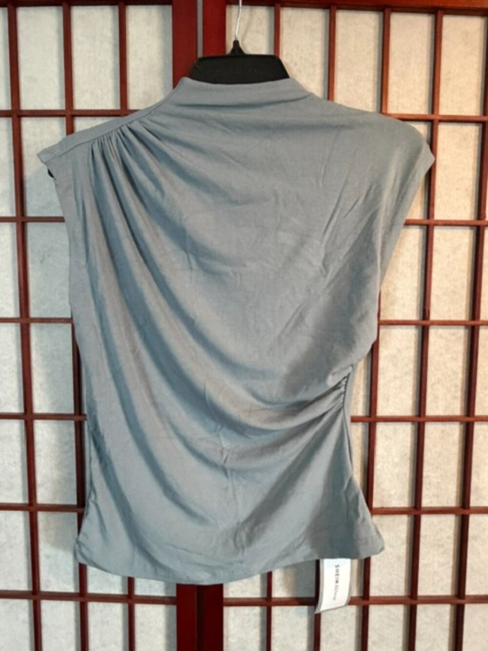 Womans Blue Gray Top